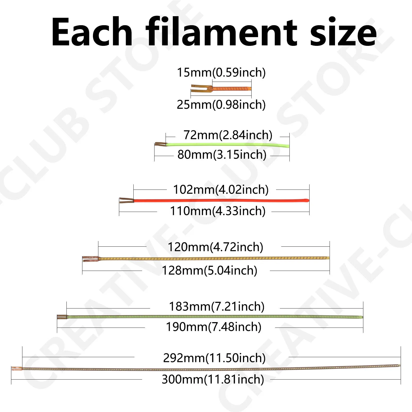 COB LED Filament Flexible 25mm 80mm 110mm 128mm 190mm 300mm DC3V Lamp Accessories Diode DIY Parts Pink Warm White Red Blue Green