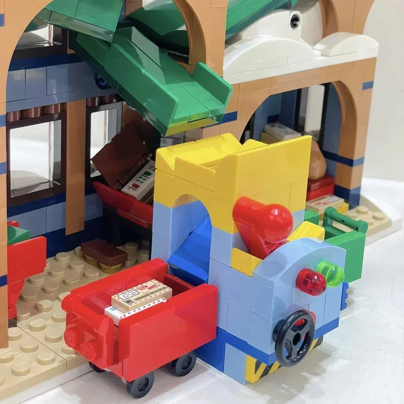 2025 neue Weihnachtsmann-Postbüro-Bausteine-Set, Winter-Architektur, Modellblöcke, Spielzeug, Weihnachtsgeschenk für Erwachsene und Kinder