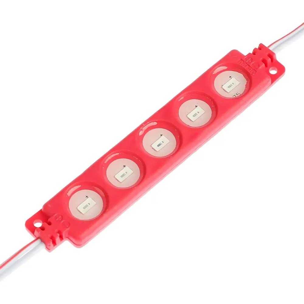 

Красные светодиоды DC12V 1.2 Вт для декоративного освещения или рекламных вывесок с клейкой лентой на обратной стороне (упаковка 200 шт.)