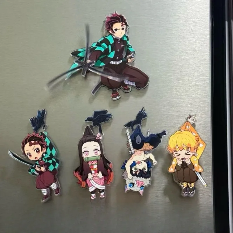 New Demon Slayer: Blade of Anime Rotating Refrigerator Sticker Tanjiro Nezuko My Wife Inosuke Peripheral Decoration Gift