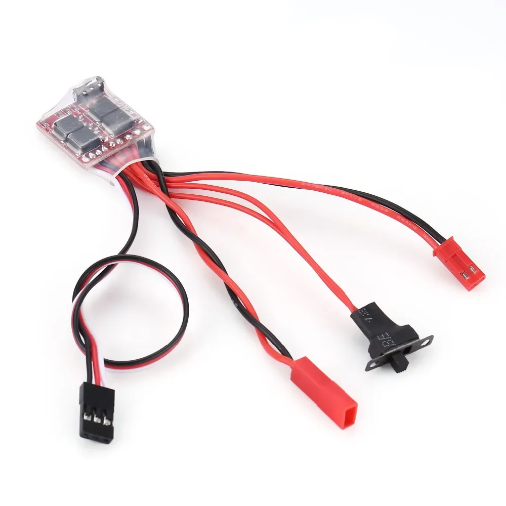 2.4G 3CH Transmitter remote Controller with 3CH Receiver 30A Brushed ESC Speed controller for 1/10 1/8 RC CAR Crawler