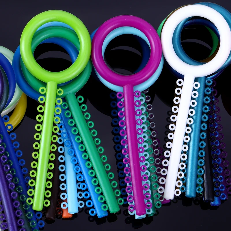 Dental Orthodontic Ligature Ties Colorful Bands Elastomeric Ligating Ring for Teeth Braces Dentistry Treatment