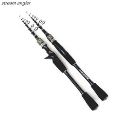 ML Lure Short Rod Easy To Carry Rod Portable Stream Fishing Telescopic Pole Carbon Fiber Telescopic Fishing Rod 570-970 43CM