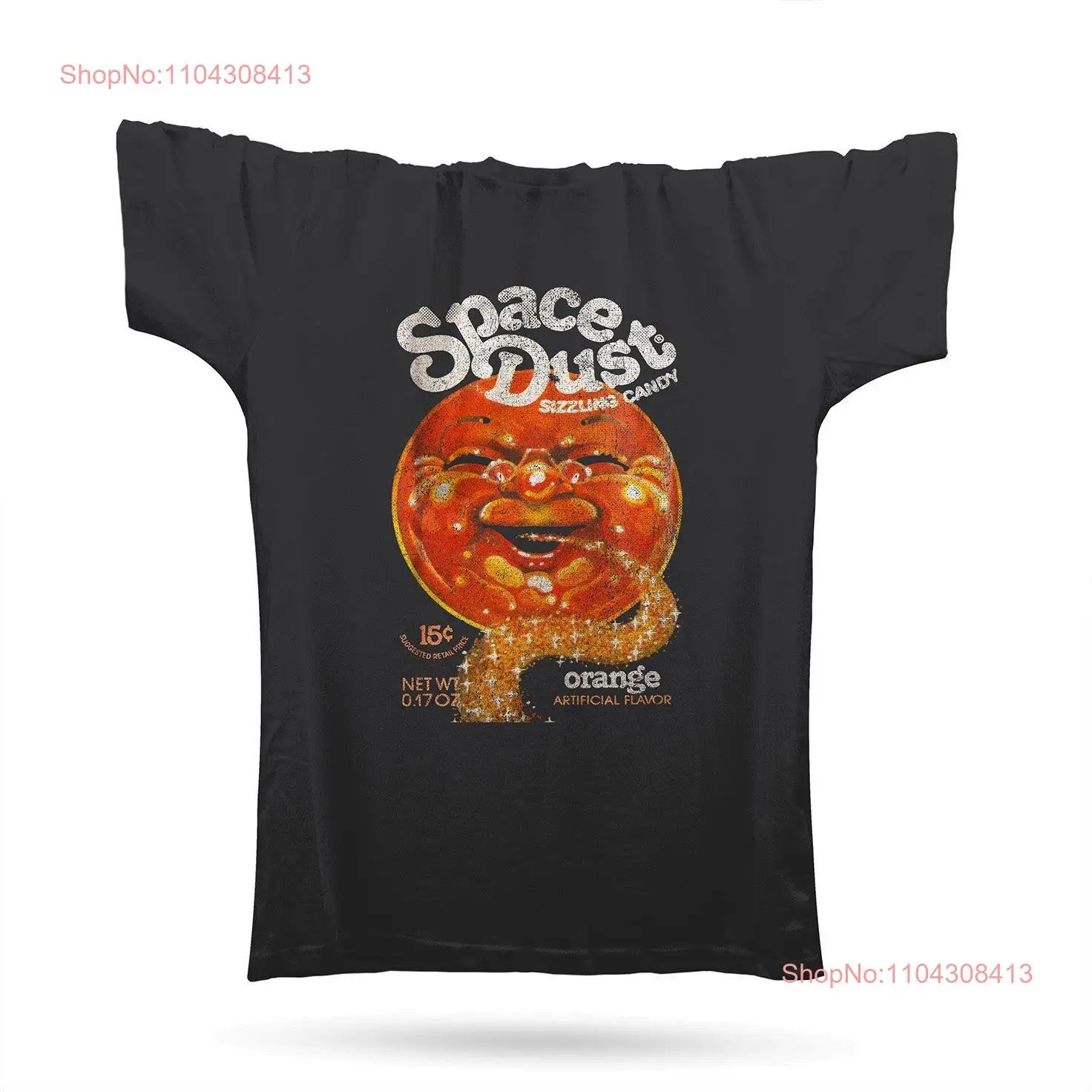 Space Dust T Shirt Black long or short sleeves