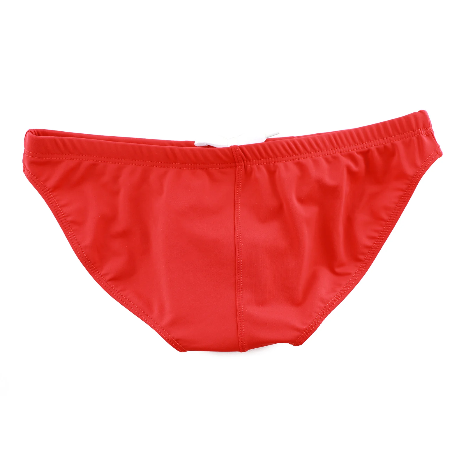 Herren-Bademode in einfarbiger Ausführung, niedrig sitzende Badehose mit Kordelzug, Strandunterwäsche, schnell trocknender Badeanzug, Badeshorts, Strandbekleidung – Detail 18
