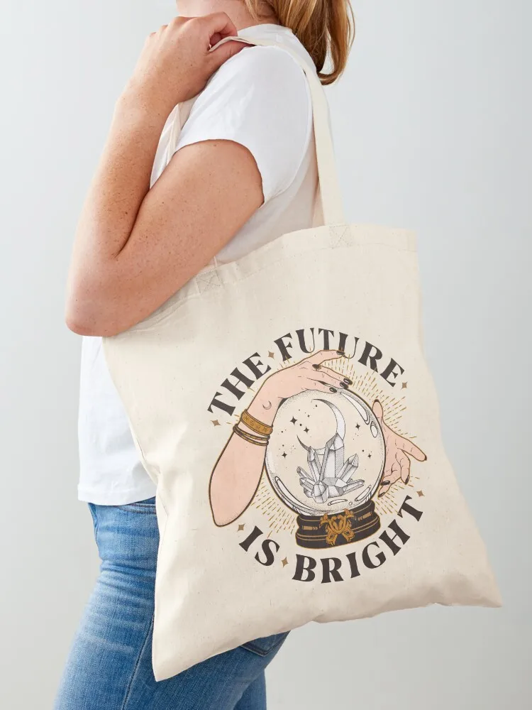 

The Future Is Bright Tote Bag tote bag men Candy bags custom tote bag canvas bags