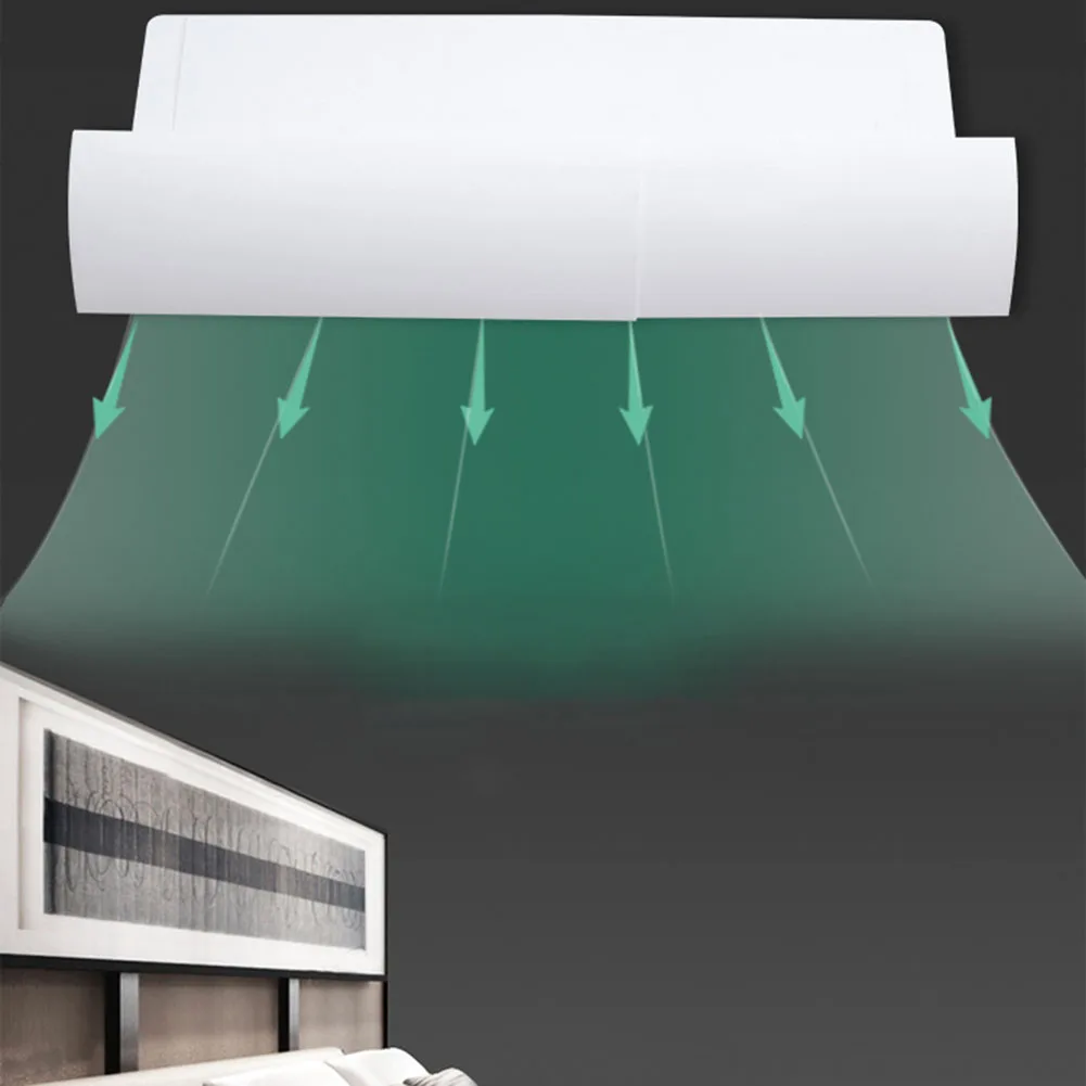 Retractable AC Vent Deflector with Adjustable Length 58 to 104 CM Anti Direct Blowing Air Conditioner Accessory