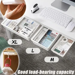 Hidden Storage Box Desk Storage Drawer Self-Adhesive Plastic Table Storage Holder Simple Sundries Cosmetics Stationery Organizer