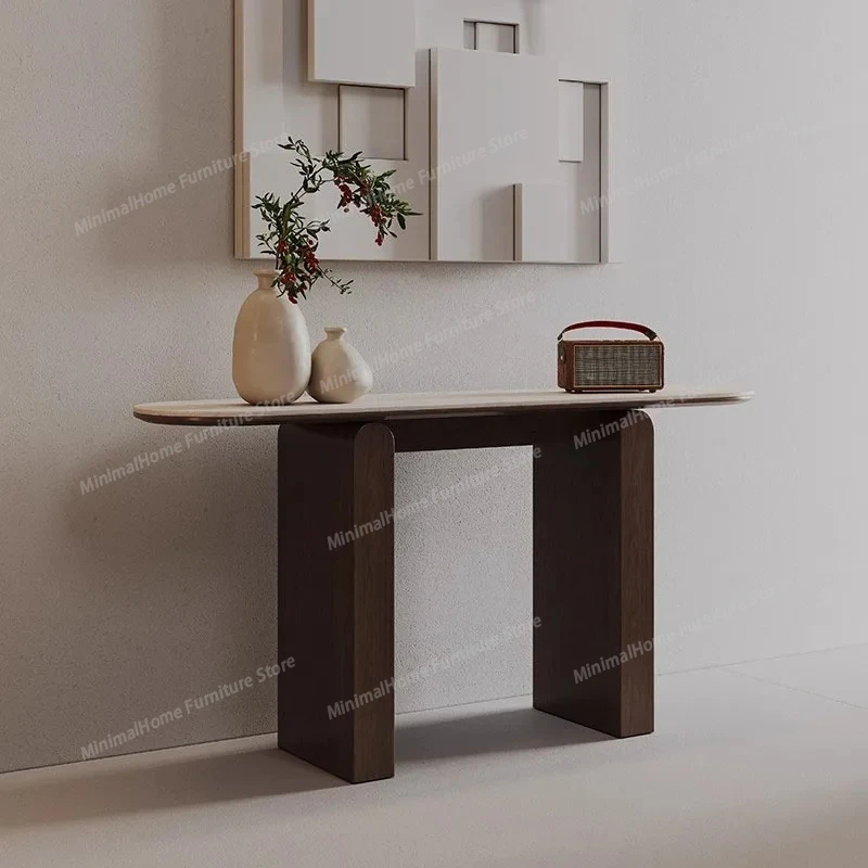 

Универсальный классический консольный стол для прихожей в европейском стиле, уютный, роскошный, премиум-класса, модный, простой, для гостиной, мебель для гостиной