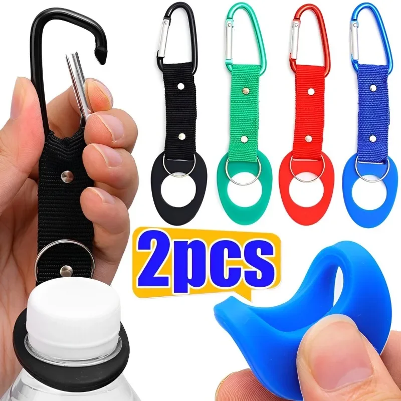 Water Bottle Holder Clip Outdoor Camping Hiking Sport Kettle Buckle Carabiner Belt Backpack Hanger Hook Climbing Accessories