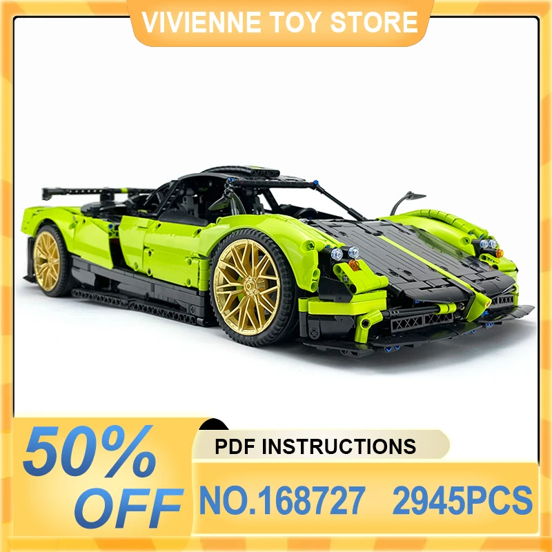 

New MOC- 168727 Technical Super Sprots Car Hypercar Building Blocks Bricks DIY Puzzle Toys Assembly Kid Birthday Christmas Gifts