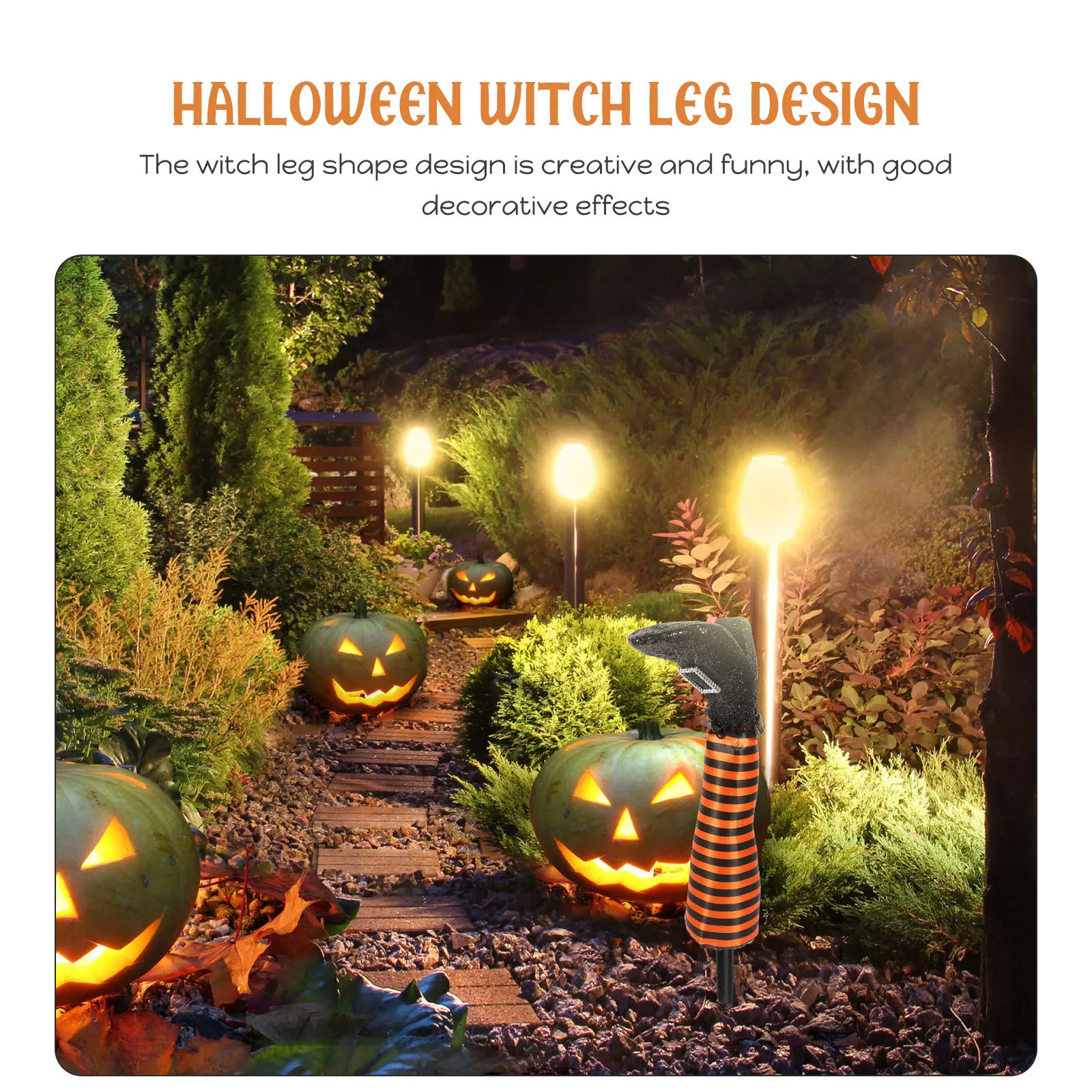 

1set 1Set Halloween Witch Leg Decor Premium Foam Upside Down Garden Party Decoration For Yard Lawn Flower Bed Stake Design