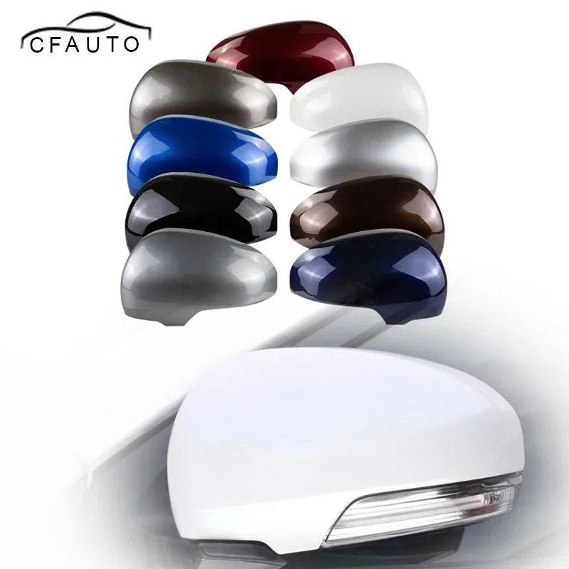 Coques rétroviseurs Boîtier Capuchon Coque Rétroviseur Latéral Pour Mitsubishi Pour ASX Pour Outlander 2013-2018 Couvercle Rétroviseur Extérieur Porte D'aile Couvercle Couverture rétroviseur (Couleu