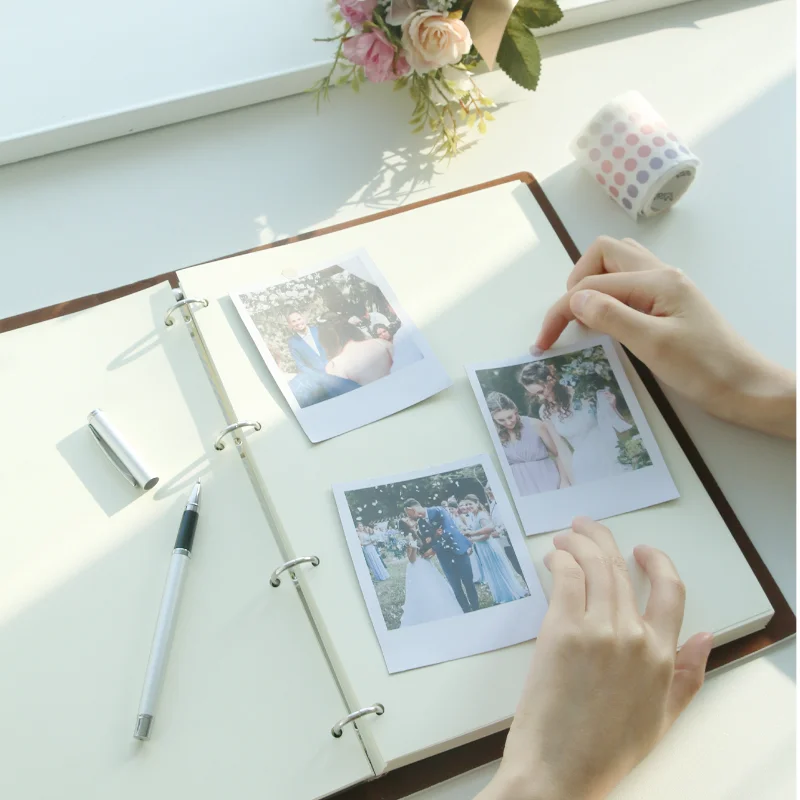 Libro degli ospiti di nozze bianco personalizzato elegante libro dei messaggi di Mr e Mrs anniversario di matrimonio album fotografici forniture per