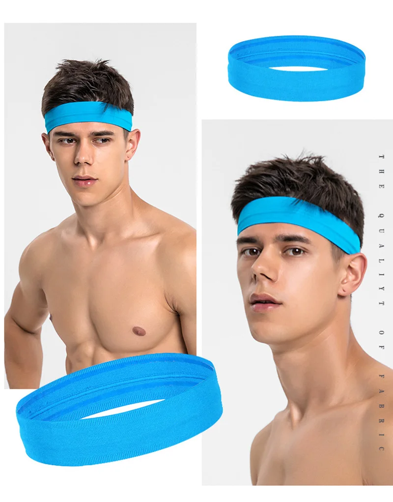 Sports Headband Anti Slip Yoga Hair Band Quick Dry Running Sweatband Workout Headbands for Women Men 2026 NEW - view 3
