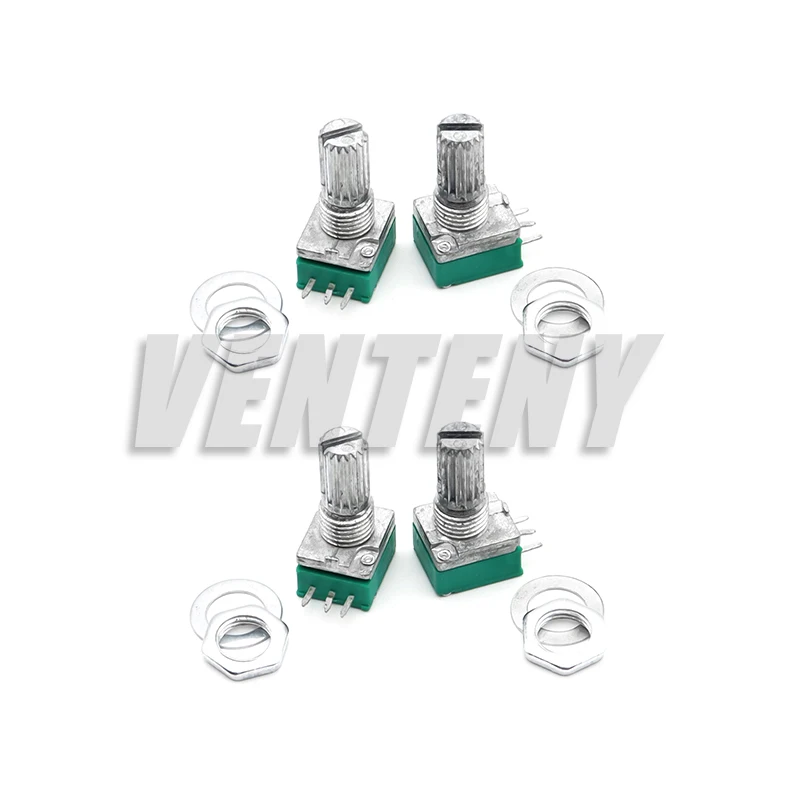 5PCS RK097 Potentiometer 3Pin RK097N B100K B20K B50K B500K RK097 B1K B5K B10KPotentiometers Audio Amplifier Sealing
