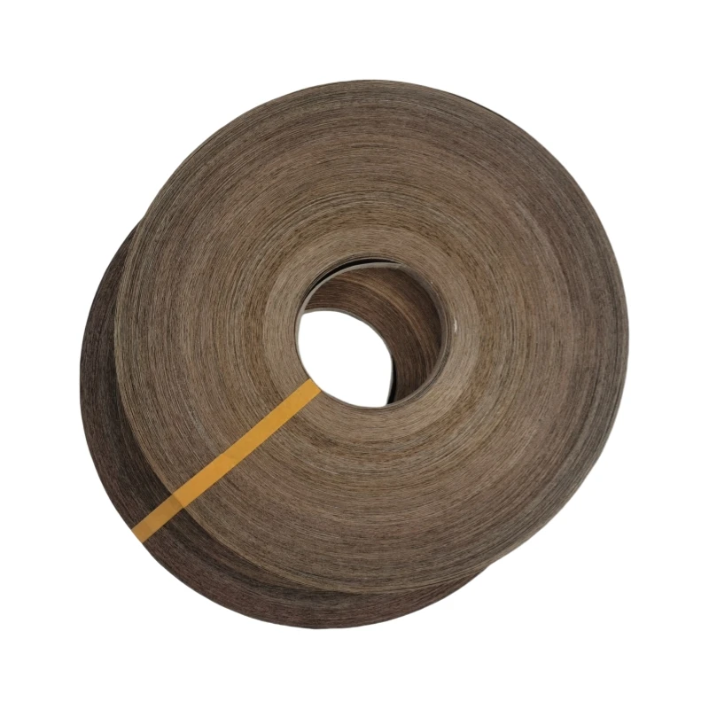 25M/Roll of Walnut Edge Banding, Real Wood Flexible Veneer Edging Tape, Natural Walnut Wood Veneer Strips for Plywood, Furniture