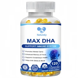 MAX DHA Brain Supplement-Promotes Brain Health, Enhances Focus, Memory and Mental, IQ, Improves Thinking Skills