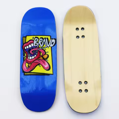 33mm Fingerboard Deck Street Shape High Kick with Graphic