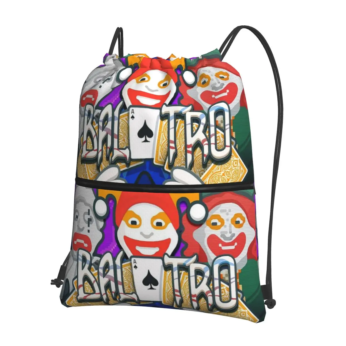 

Balatro Playing Card Jocker Lusty Joker Backpacks Casual Drawstring Bags Shoes Bag Book Bags for Man Woman Students