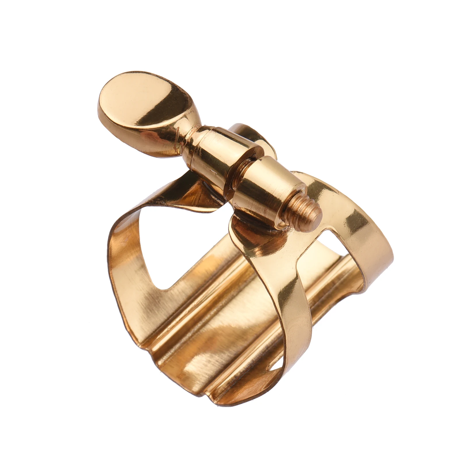 Single Screw Adjustment Saxophone Ligature Compact Durable Ligature for Soprano Saxophone