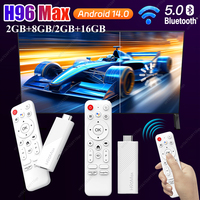 2025 Mew H96 Max Mini TV Stick Android 14.0 Smart TV Box WIFI BT5.0 H313 4K Media Player Multilingual Remote TV Box 2GB 16GB 8GB