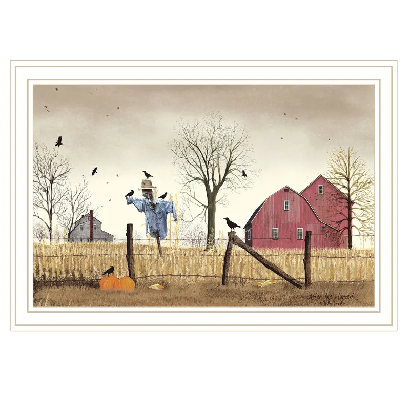 

Trendy Decor 4U After the Harvest White Framed Wall Art for Living Room, Bedroom Wall Art Print for Home Decor by Billy Jacobs