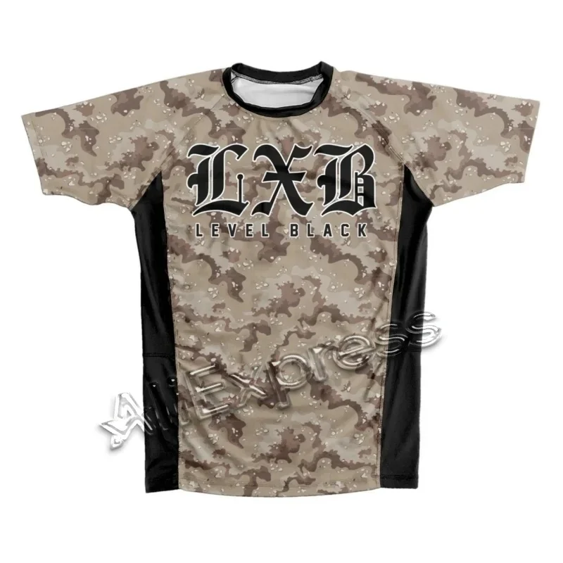 Sommer Schwarzer Rash Guard Schnelltrocknendes Gym-T-Shirt Schwarzes Jersey-T-Shirt Ranked V2 Nivel Negro Rash Guard Top für Erwachsene/Kinder – Detail 13
