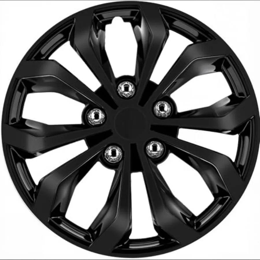 

Premium Universal Hubcaps 17 inch Compatible with Steel Wheels Set of 4