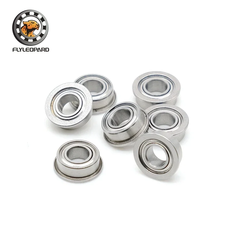 

10PCS MF105ZZ Flange Bearing 5x10x4 mm Double Shielded Miniature Flanged Ball Bearings MF105-2Z MF105Z MF105 Z ZZ