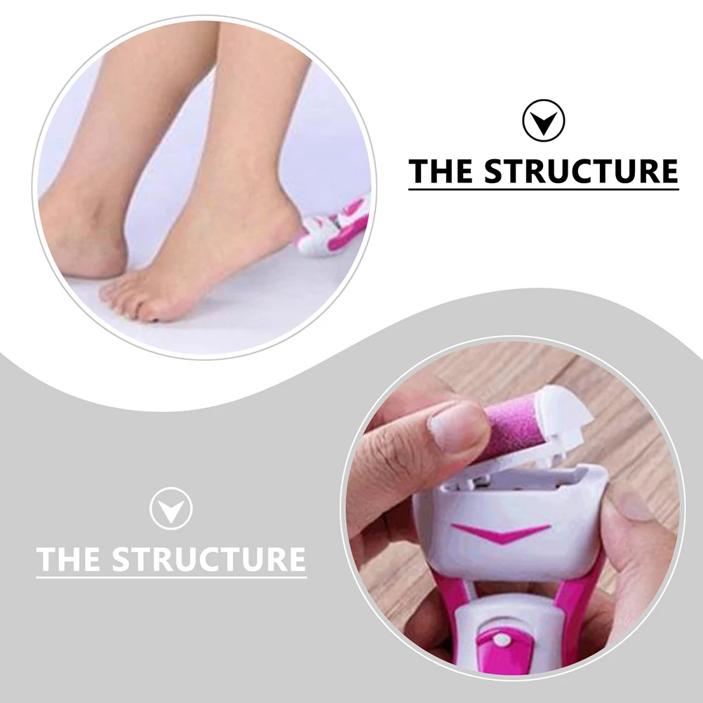 

4pcs File Replacement Heads Waterproof For Electric Foot Grinder Pedicure Accessory Foot Care Tool Replacement Roller Heads