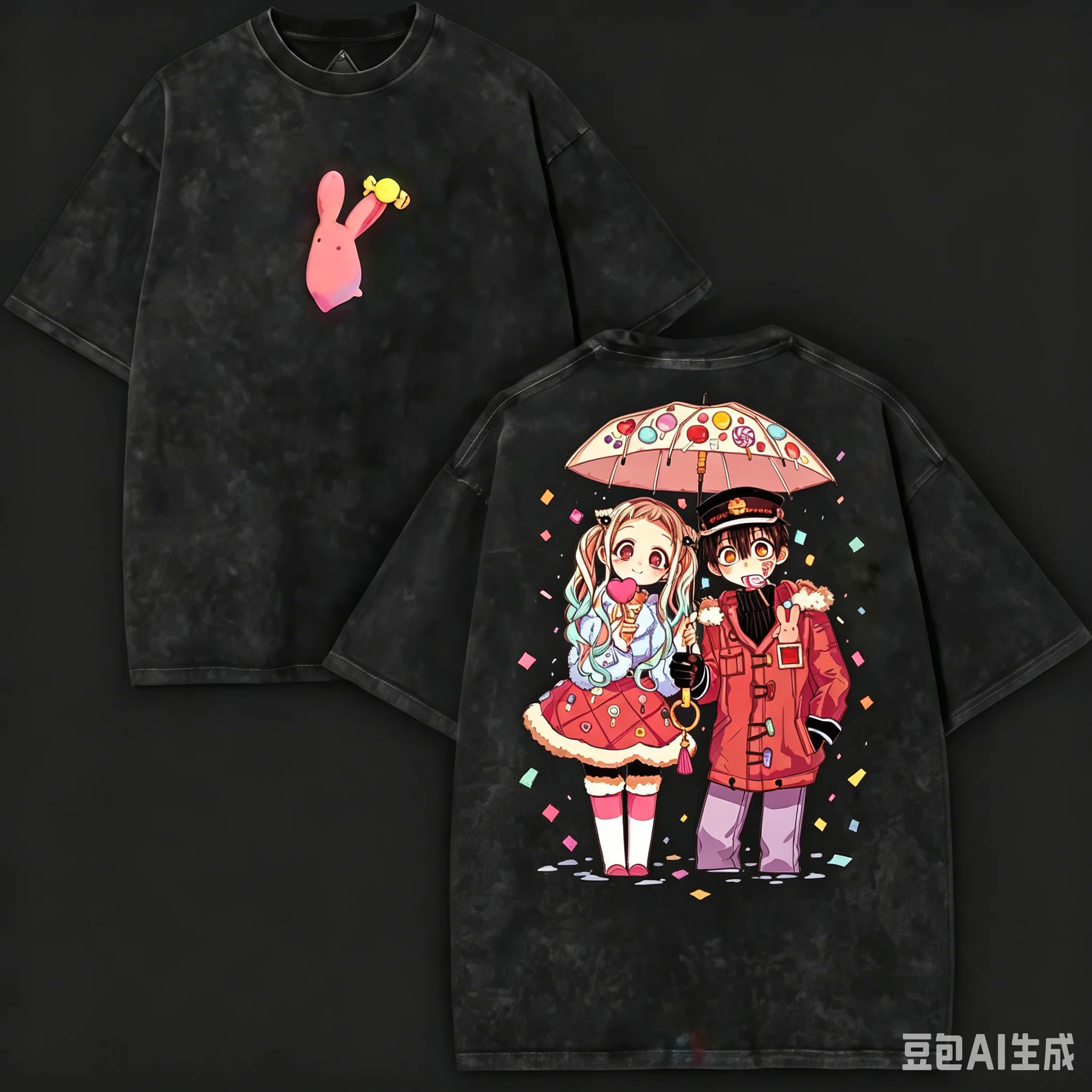 

Toilet-Bound Hanako-kun Washed T-shirt 2026 New Model personality Clothes shirt Year round clothing Retro Fashion Vintage gift