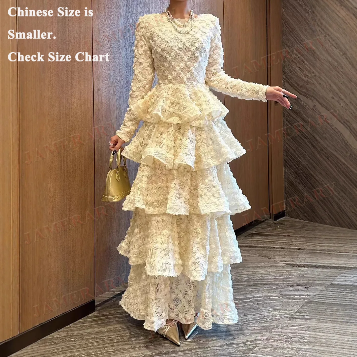 Abiti da sera lunghi da sera formale di lusso estivo Abiti da donna con maniche autunnali per feste da ballo Maxi abito da donna Designer di marca di qualità fiore 3D