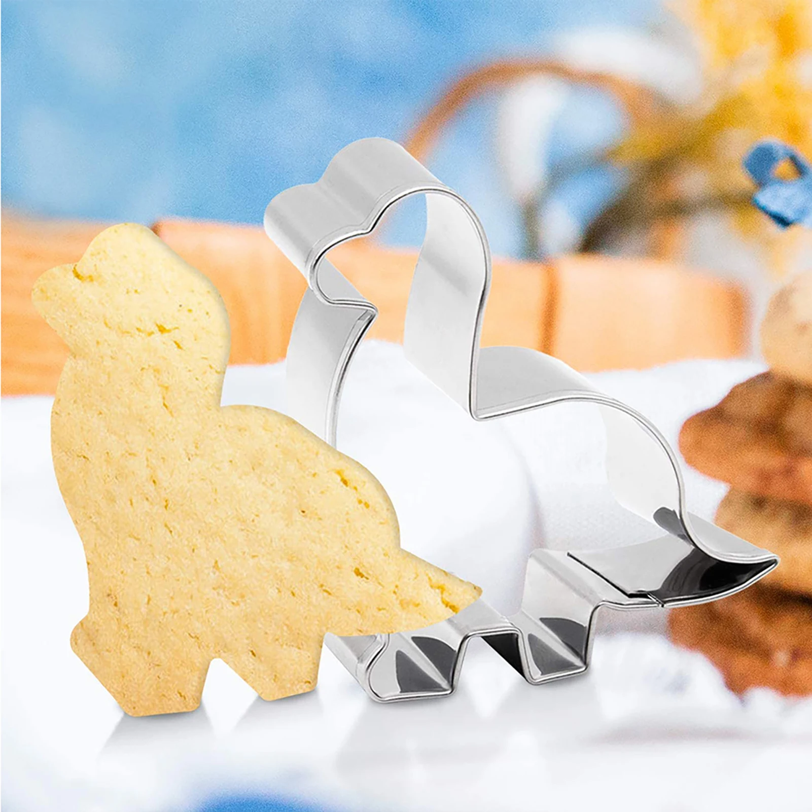 11pcs Stainless Steel Cookie Making Mold Set Dinosaur Design DIY Pancake Biscuit Maker for Kids Dinosaur Theme Birthday Party