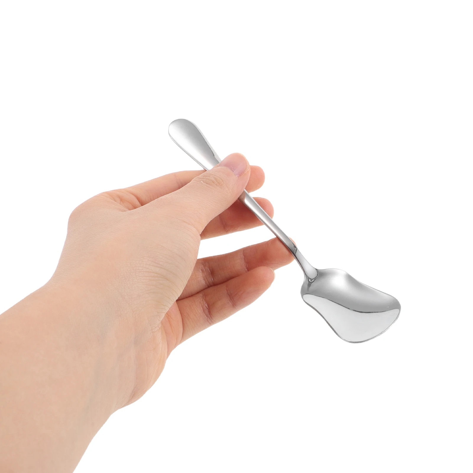 

5Pcs Stainless Steel Small Spoons for Dessert Ice Cream Coffee Stirring Spoon Set Polished Finish Comfort Grip Ideal for Home