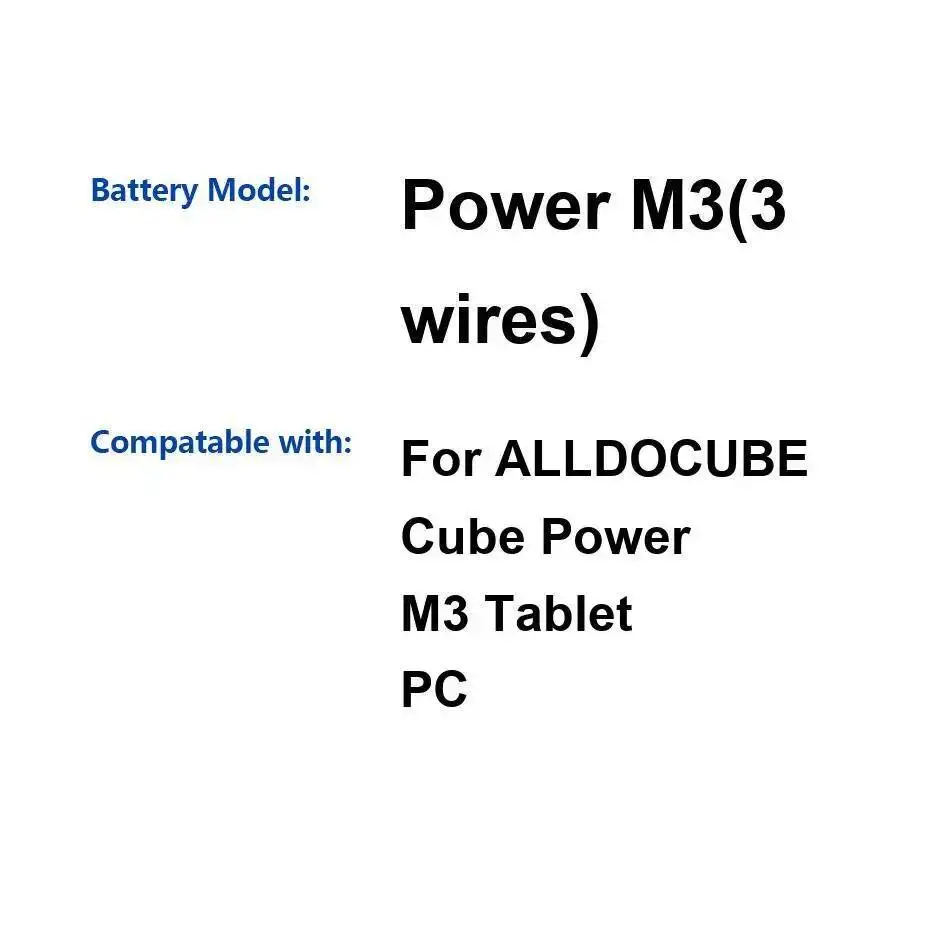 

Хорошая низкотемпературная батарея для планшетного ПК Alldocube Cube Power M3, 3 провода, аккумулятор высокой емкости 12000 мАч