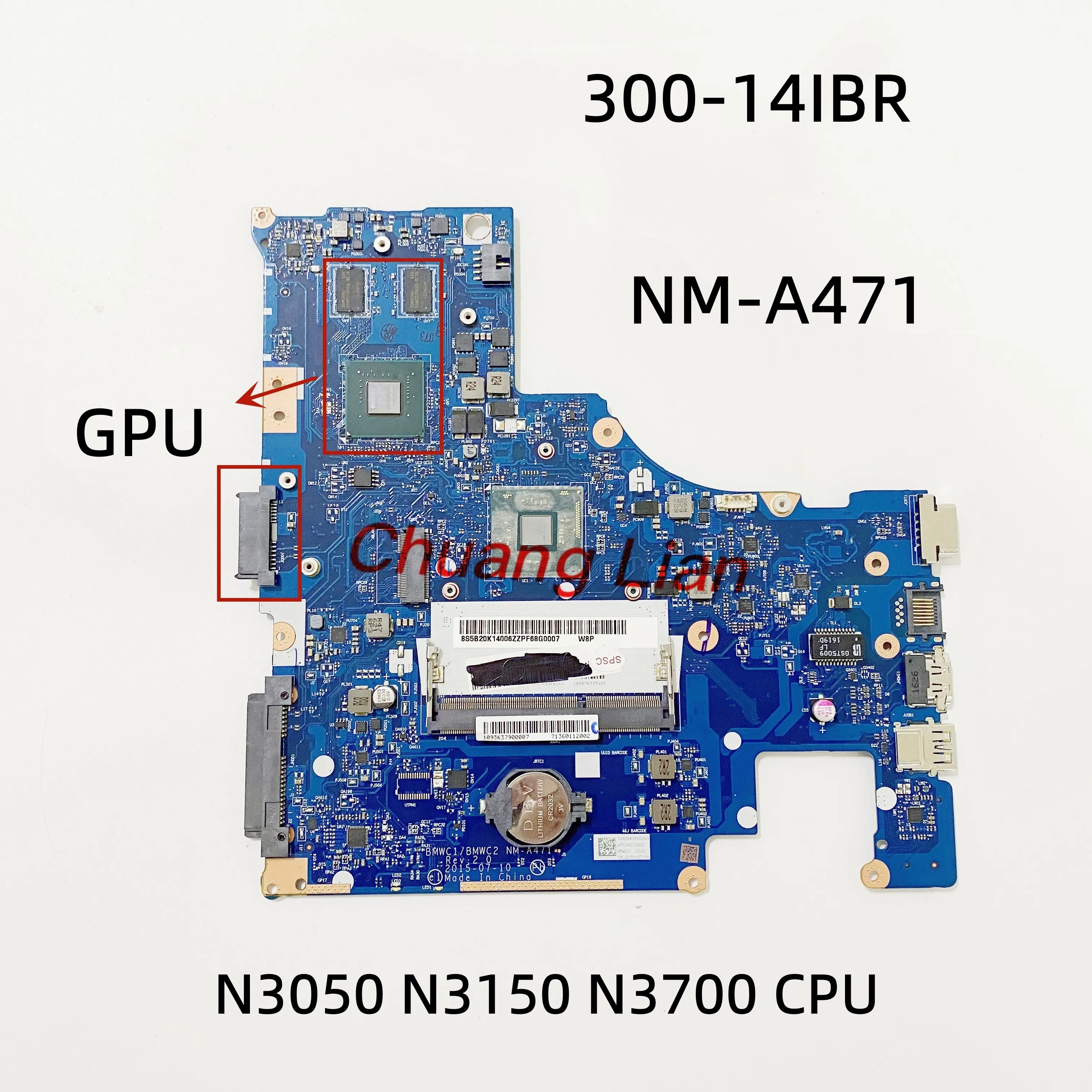 BMWC1 لوح التحكم لجهاز لاب توب لينوفو آيديا باد 300-14IBبمُعالج N3050 ودعم GPU N16V-GM-B1 – تقييم شامل ودليل عملي