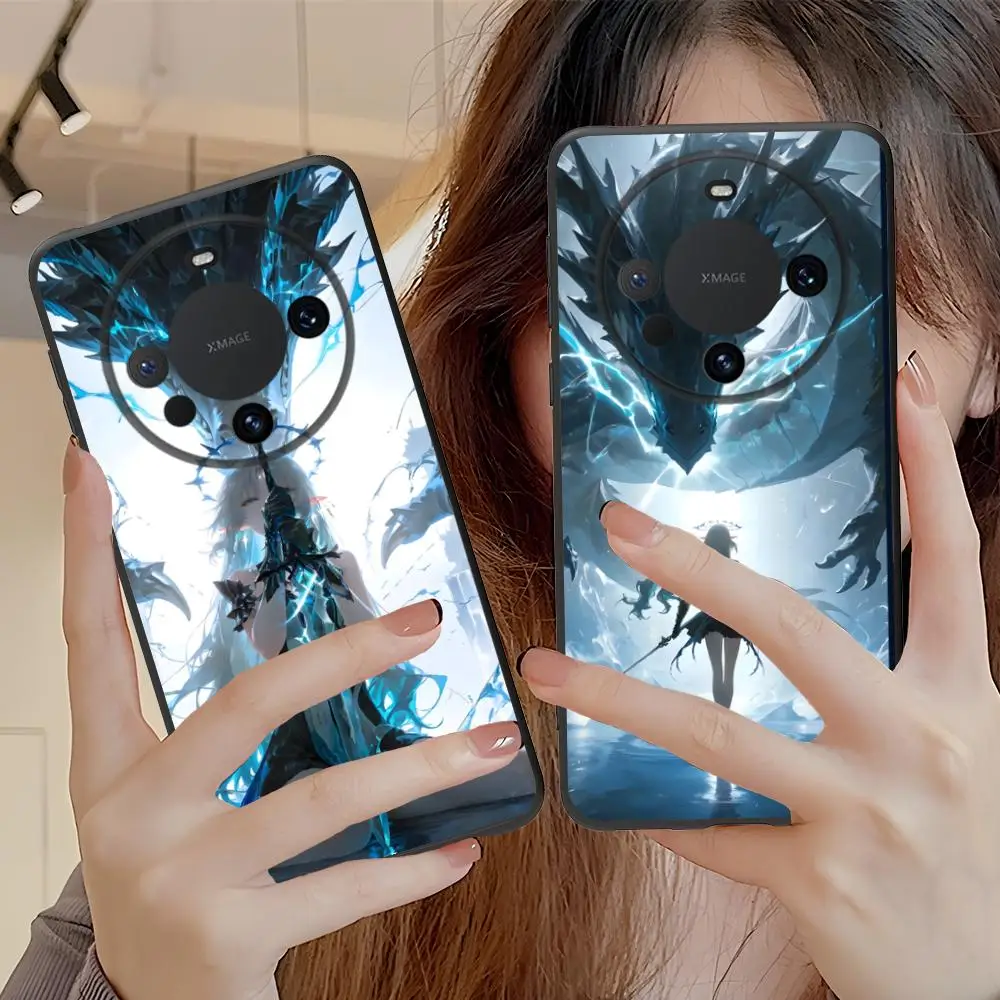 حافظة لهاتف هواوي ميت 60 50 40 30 20 10 Pro Plus Lite E 5G غطاء طباعة ملون غطاء جميل