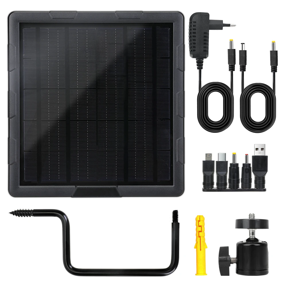 Imagem -06 - Carregador de Bateria Solar Bl6a Exterior Vida Selvagem Câmera de Caça com Usb tipo c Saída dc 5w Câmera de Segurança 6v 12v