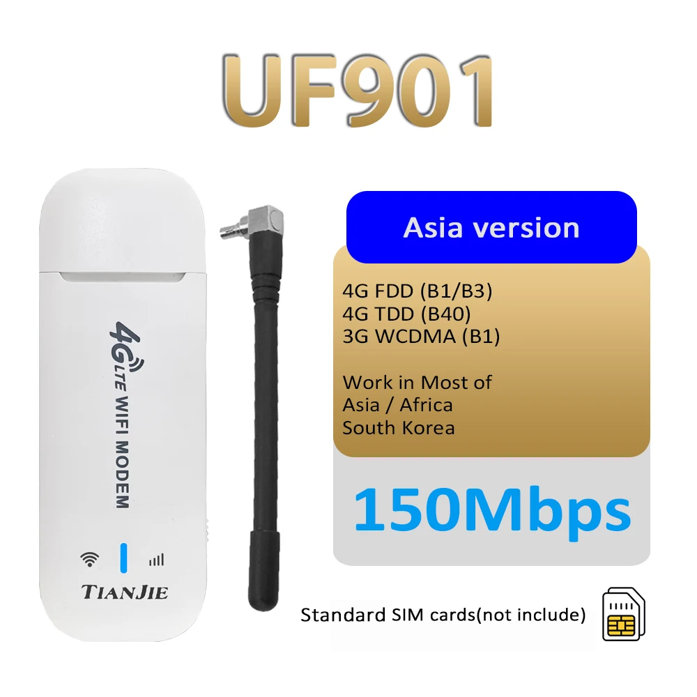 TIANJIE UF901 4G LTE WiFi Router 150Mbps