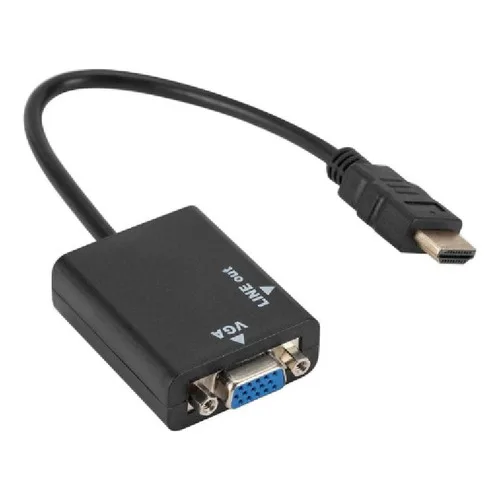 Cabo Conversor Adaptador Hdmi Para Vga Com Saída P2 Áudio