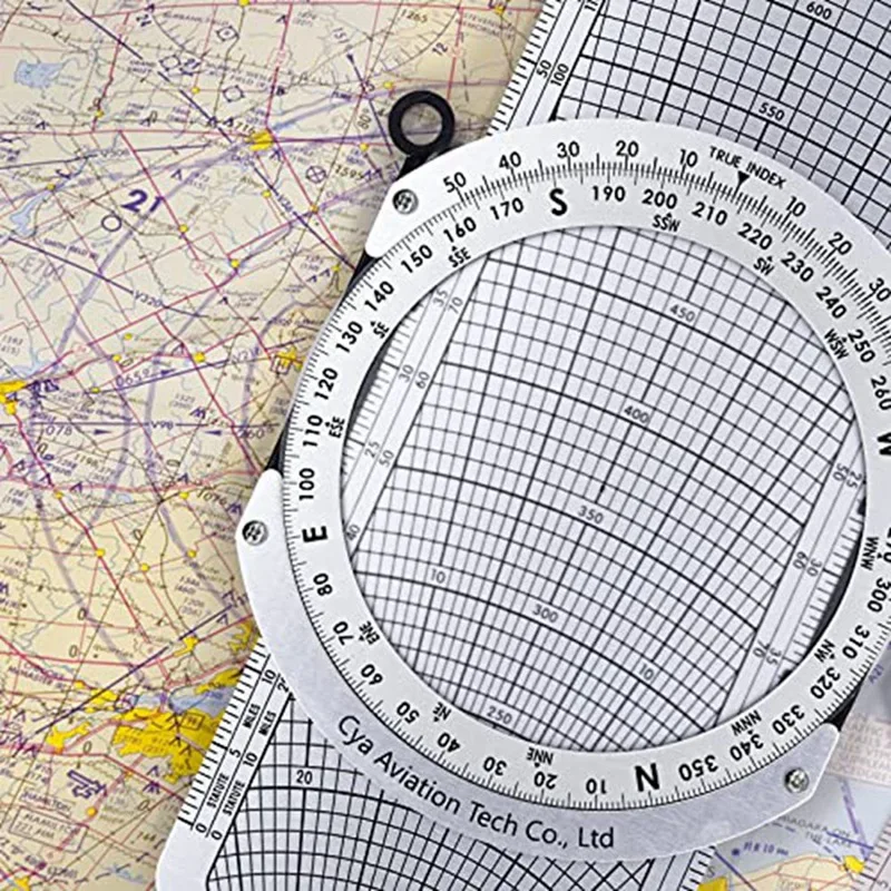 Imagem -04 - Metal Circular Slide Rule Vôo Computador Aviação Plotter Usado em Aviação Flight Training E6b