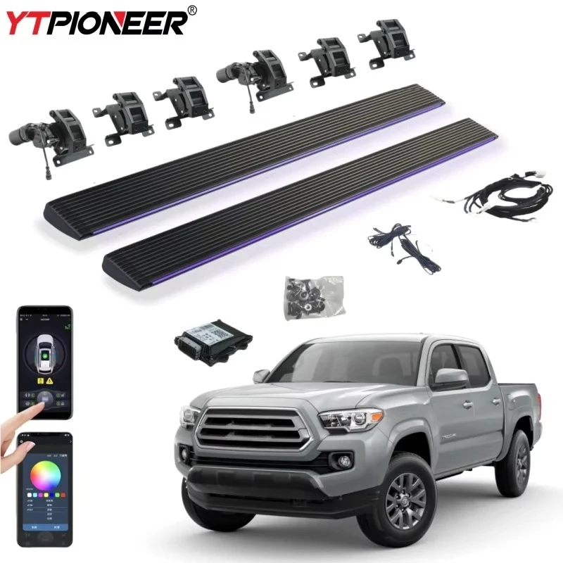

Pickup Truck Automatic Retractable Power Running Boards Electric Side Steps For 2016 2017 2022 3rd Gen Toyota Tacoma