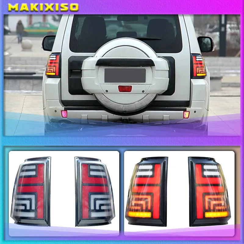 

2Pcs Car Taillight Tail Lights For Mitsubishi Pajero Montero V93 V97 2006 - 2020 Rear running + Turn Signal + Reverse + Brake