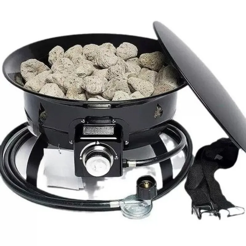 for Outdoor Portable Propane Gas Fire Pit 58,000 BTU Camping Trips RV Travels Tailgating Get-Togethers And Family Evenings