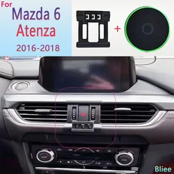 For Mazda 6 Atenza 2016 2017 2018 Magnetic Car Phone Holder 15W Wireless Charging Phone Stand MagSafe Base