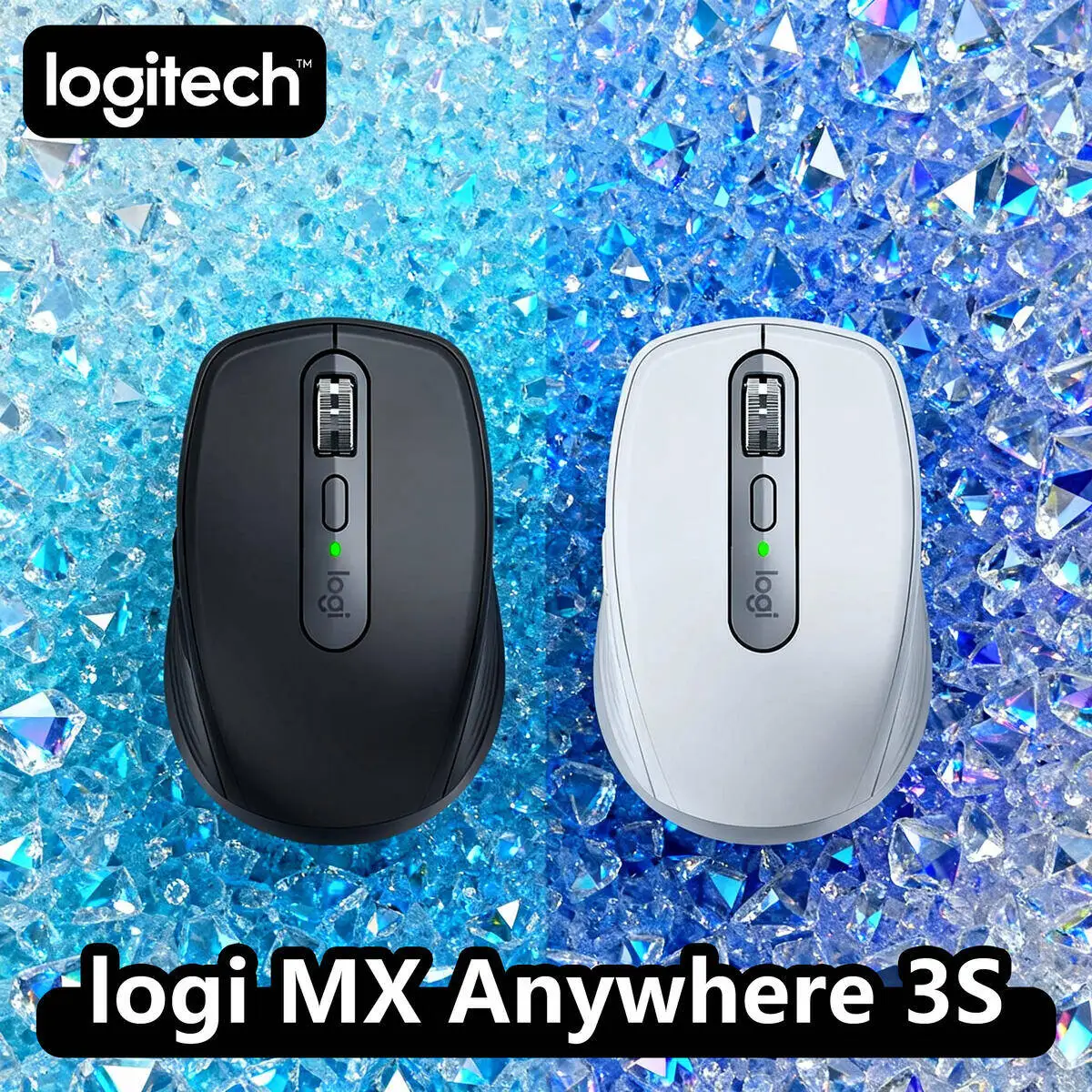 

Беспроводная эргономичная мышь Logitech MX Anywhere 3S — 8000 DPI, MagSpeed, зарядка USB-C, 10 м, коллекция мышей Logitech для Windows