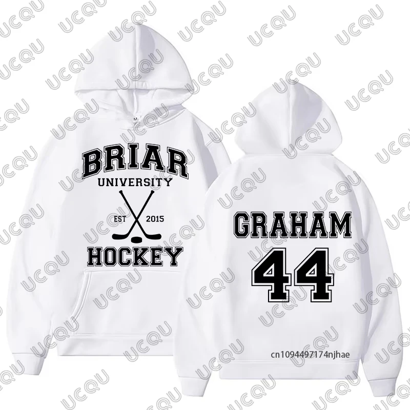 2026 Off Campus Briar University Graham 44 Cotton Hoodies For Men Women Long Sleeve Sweatshirt Casual Pullovers Oversized Tops