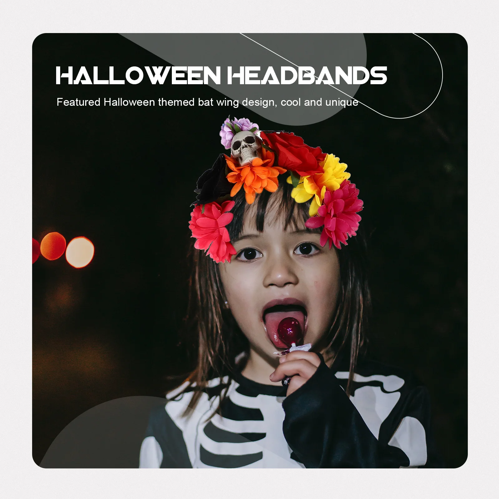 

Halloween Skull Headdress Creative Ghost Festive Headband Wedding Anniversary Party Costume Accessory Light Comfortable Skull