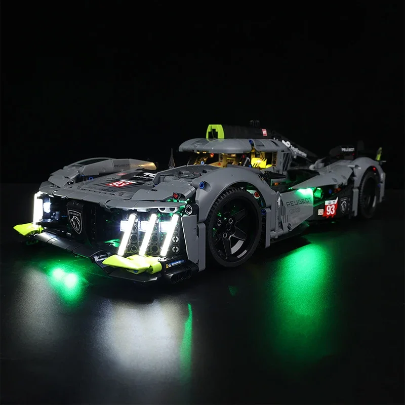 Nenhum kit de luz LED de tijolos para PEUGEOT 9X8 24H Le Mans Hybrid Hypercar 42156